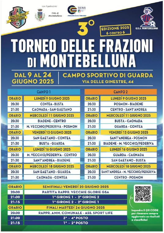 TORNEO DELLE FRAZIONI DI MONTEBELLUNA